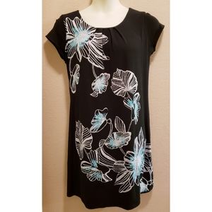 Style & Co Short-Sleeved Floral Dress